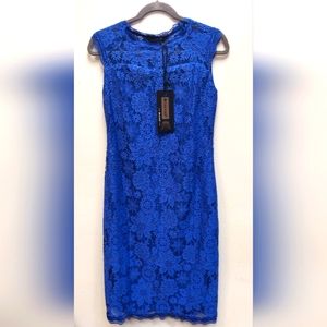 NWT Blue Sleeveless Sheath Dress